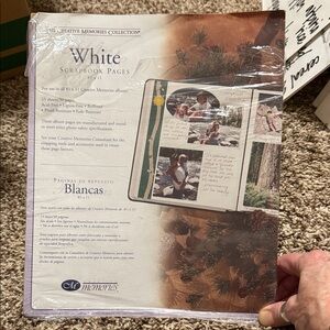Creative Memories White Scrapbook Pages 8.5x11